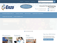 Tablet Screenshot of enzoclinicallaboratory.com